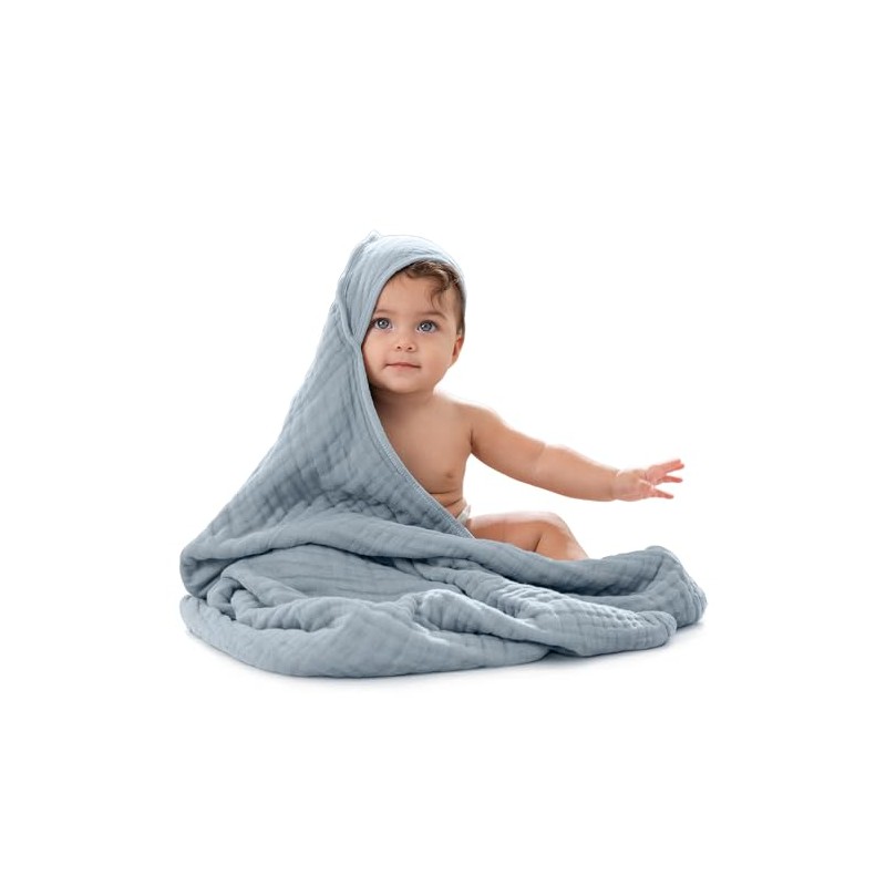 Comfy Cubs Toalla con Capucha para Bebé, Grande, 81 ×