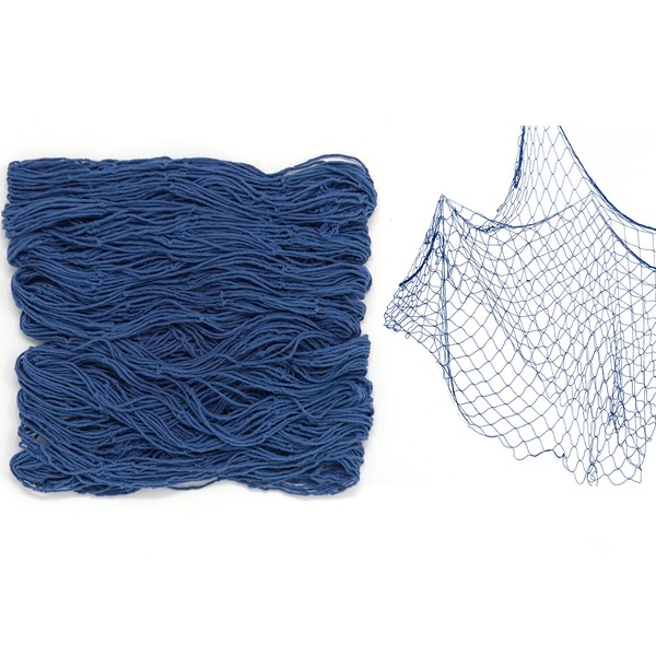 Fish Net Decoration Party Decor – Blue Cotton Netting 48”