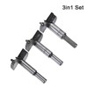 MACHSWON 3 PCS Forstner Drill Bits Tungsten Carbide Wood Hole