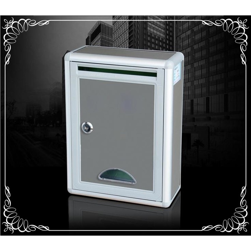 Keyed Mailbox, Letter Box, Mailbox, Post, Aluminum, Anti-Theft (Small, Half-Moon