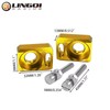 LINGQI RACING Dirt Bike Rear Axle Block,CNC Chain Tensioner Adjuster