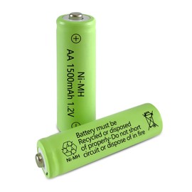 GENYESTAR Solar Lights Rechargeable AA Batteries 1500mah High Capacity 1.2V Ni-MH Double a Battery for Outdoor Lights, String Light, TV Remotes, Wireless Mouses, Radio, Flashlight