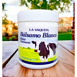 Plantimex New Balsamo La Vaquita Pomada 3.52 oz (100 grs) Balsamo White by Plantimex