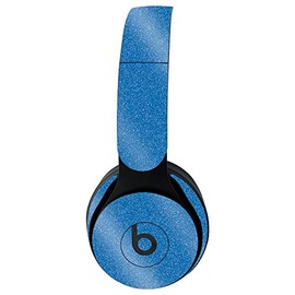 MightySkins Glossy Glitter Skin for Beats Solo Pro Wireless Headphones - Solid Blue | Protective, Durable High-Gloss Glitter Finish | Easy to Apply, Remove, and Change Styles | Made in The USA