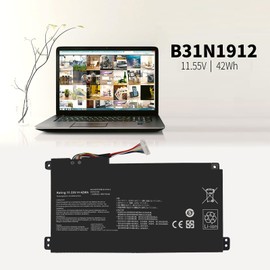 42Wh B31N1912 C31N1912 Replacment Laptop Battery for ASUS VivoBook 14 15.6" E410 E410MA E410M L410MA E410KA F414MA E510 E510M E510MA E510KA L510 L510MA R522MA F414MA-EK1890WS L510MA-WB04(DF112)