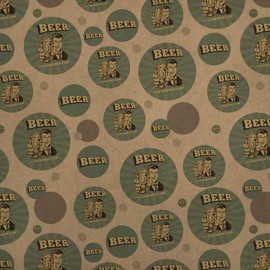 GRAPHICS & MORE Beer It's a Vacation in a Can Funny Humor Premium Kraft Gift Wrap Wrapping Paper Roll