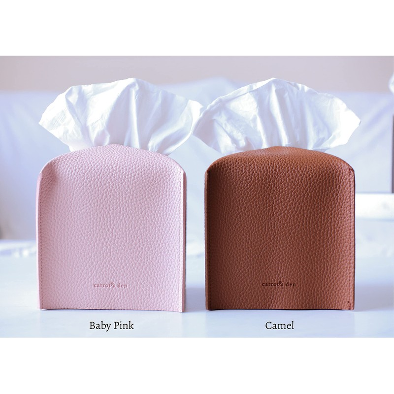Tissue Box Cover Holder with Bottom Belt by Carrot's Den