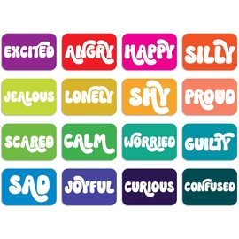 Ritzy Rose 16 Vibrant Feelings Flash Cards for Kids – Fun, Educational, and Engaging Tool for Social Emotional Learning Support, Rainbow Spectrum Deck for Children, Teachers, Parents and Therapists