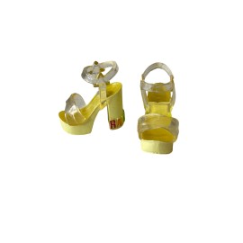 Rainbow High Doll Deluxe Fashion Closet Yellow Strap High Heels Logo Shoes