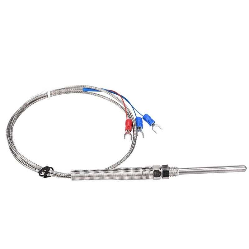 Hilitand Thermocouple, M8 Thread PT100 Platinum Resistor, Thermocouple Probe Temperature