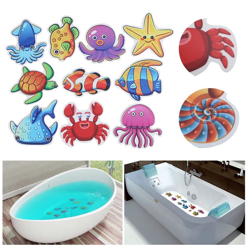 10Pcs Anti Non Slip Mat Animals Bathtub Stickers Safety Floor