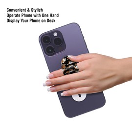 FINCIBO Universal Phone Finger Grip Strap Holder, Cell Phone Finger Stand Holder for All Smartphones - English Bulldog Funny Playful Postures