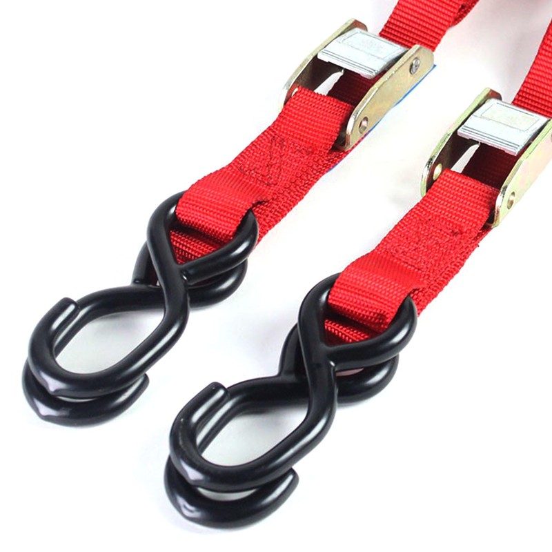 Heavy Duty Motorcycle Tie Down Straps Auto Lock Transport Bike