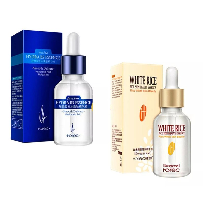 Rorec Paquete 3 Serum Arroz Vitaminac+ 1 Cepillo Doble Cara