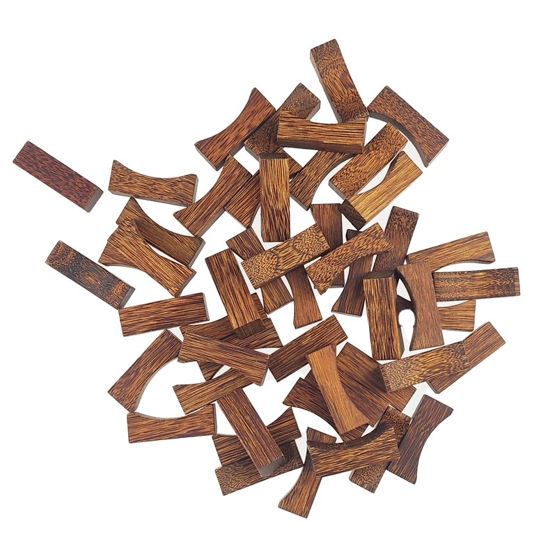 Zelerdo 24 Pieces Wooden Chopstick Holders Chopstick Rest for Home,