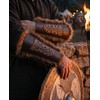 Nordic Viking Barbarian Armor Guards Bracers Medieval Faux Fur Gauntlet