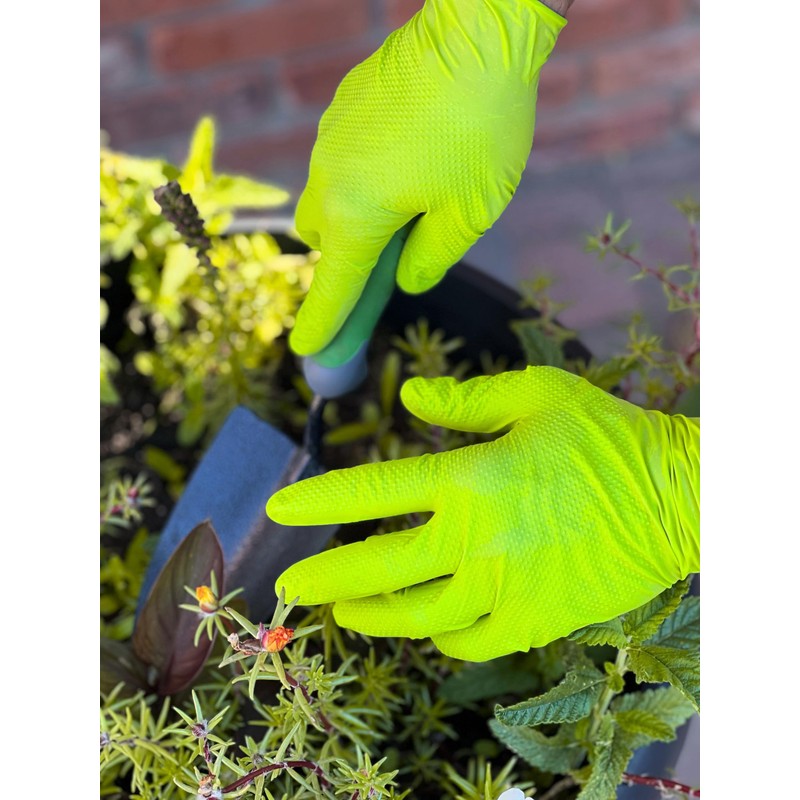 Nitrile Gloves 8 Mil Diamond Textured - Durable Puncture Resistant