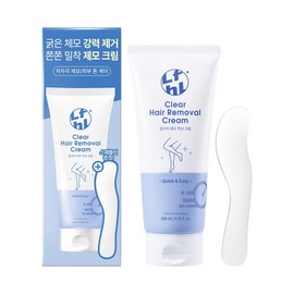 Lifeholic Clear Hair Removal Waxing Cream for Arms and Legs, 200ml, 1 Piece / 라이프홀릭 클리어 제모 왁싱 크림 팔다리용, 200ml, 1개