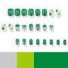 24Pcs St. Patrick's Day Press on Nails Short Square Shamrock