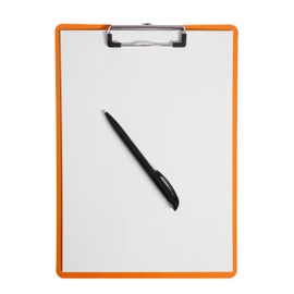Klemmbrett MAULflexx, Durable A4 Writing Tablet, Retractable Hanging Loop. Clipboard 4 Schreibplatte Orange