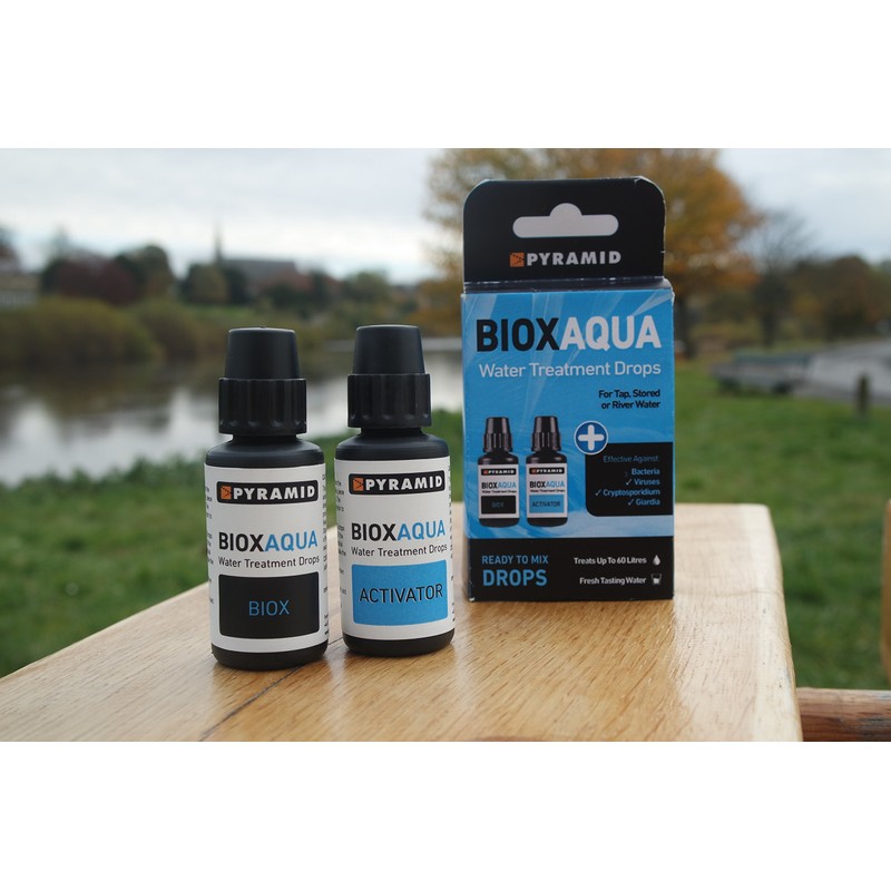 Pyramid Biox Aqua Chlorine Dioxide Water Treatment Drops for Travellers