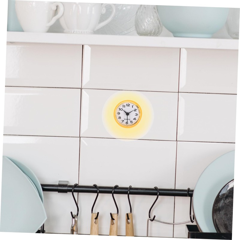 Ipetboom Suction Cup Clock Silent Shower Clock for Bathroom for