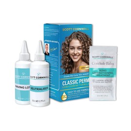 Scott Cornwall Classic Perm Kit with Amino Acid Complex for Permanent Curls and Waves, Unscented