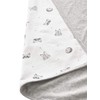 VERTBAUDET Organic Cotton Baby Blanket 75 x 100 cm Natural/Grey