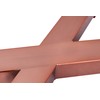 ECLV 18" Dining Bench Legs, X-Shaped Steel Table Legs, Coffee