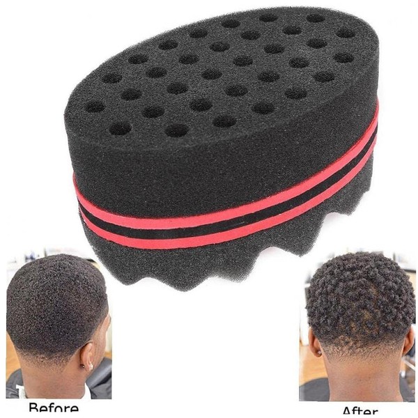 PiniceCore Curly Hair Styling Sponge Brush Dreads Lock Twist Afro Locs Style Hairdresser Tool
