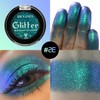 Green Glitter Eyeshadow, Highly Pigmented Duochrome Eyeshadow, Intensive Colour Shift,
