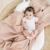 Konssy 2 Pack Muslin Swaddle Blankets for Baby Boys Girls,