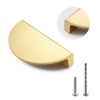 Jiozermi 2 Packs Half Moon Cabinet Pulls, 2 1/2 inch