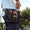 Tourbon Leather Utility Tool Belt Pouch 8 Pockets Tools Holster