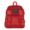 JanSport Mesh Pack - See Through Backpack, Red Tape