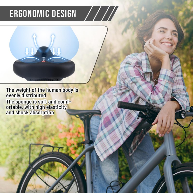 ZCYLPT Bike Seat,Breathable Mountain Bicycle Saddle,Bike Saddle for Men &