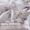 Cozaline Floral Duvet Cover King Size - 100% Nature Cotton