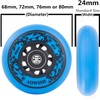 AOWISH 4-Pack Inline Skate Wheels Outdoor Asphalt Formula 85A Hockey