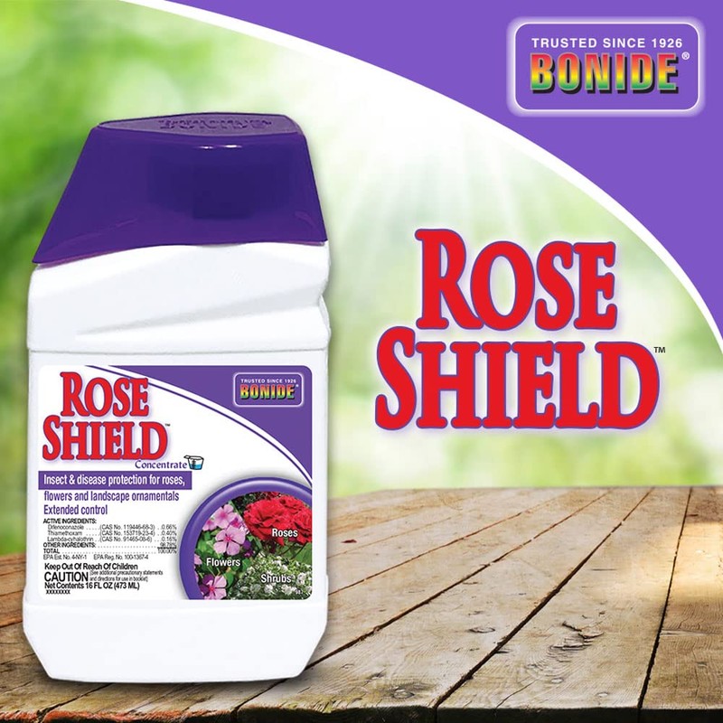 Bonide Rose Shield Spray, 16 oz Concentrate, Insect and Disease