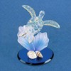 Glass Baron Sea Turtle with Blue Coral Figurine
