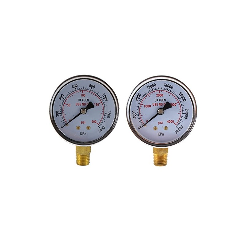 SÜA - Low and High Pressure Gauges for Oxygen Regulator