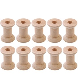 Wooden Spools for Crafts, 10 Pcs
