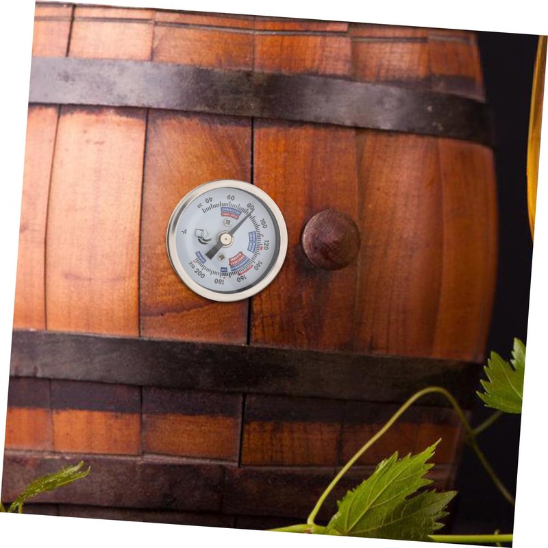 CHILDWEET Stainless Steel Wine Thermometer Precision Dial Temperature Monitor for