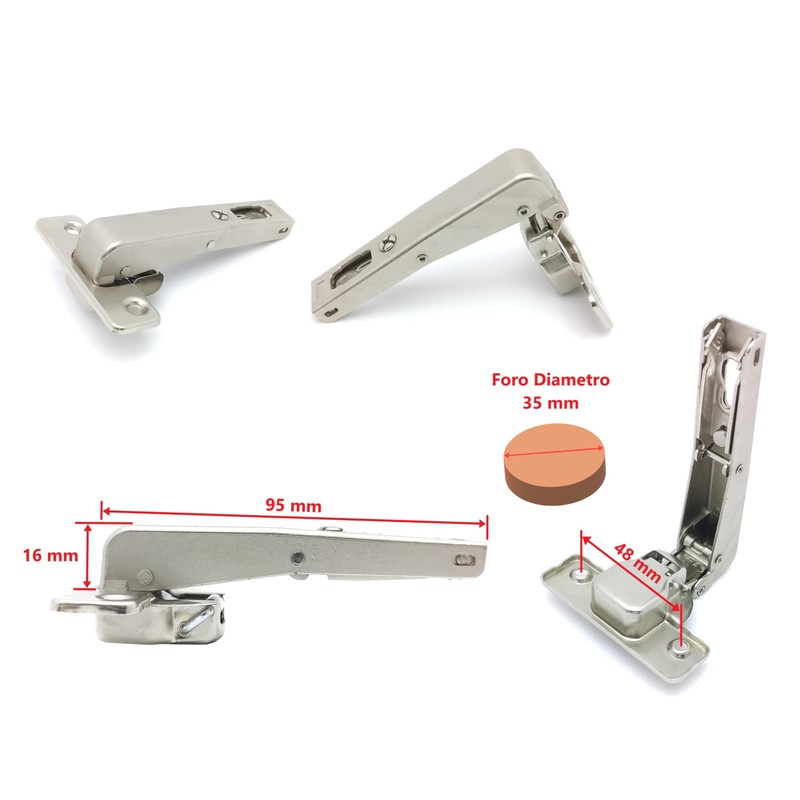 Hinge for Corner Furniture (Control with Flap Closure)
