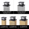 Dynaming 6 Pack Solar Post Cap Lights Outdoor with Flickering