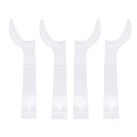 Angzhili 4Pcs Dental Half Lip Cheek Retractor,Mouth Half-Lip Opener,Unilateral Lip Retractors Oral Care Tool for Adults,Dental Clinic(2 Left+2 Right,L)