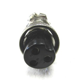 For 3 Pin Vanco CBC3X CB Radio Microphone 3 Pin Female Panel Jack Replacement Chrome Kit
