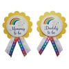 Mommy to Be & Daddy to Be Pin Rainbow Baby Shower Pin for parents to wear, , It's a Girl, It's a Boy Baby Sprinkle