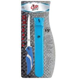 Cuda 6-Inch Knife and Sheath Set (2-Piece), Blue (18870)