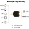 AYMBH Gold-Plated 3.5mm Male Stereo Jack to 2 RCA Female